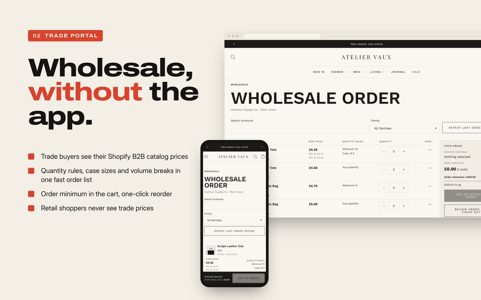 The trade portal